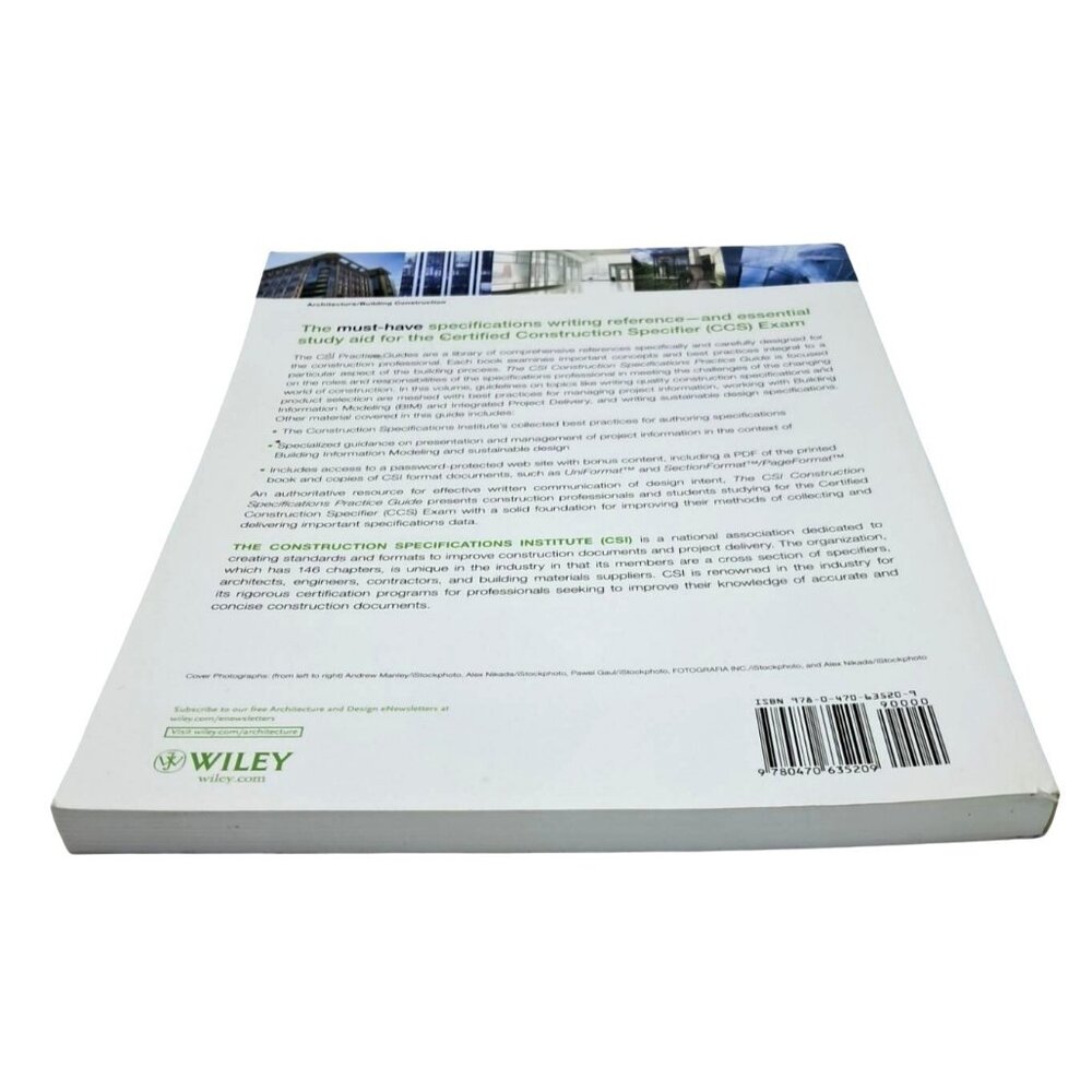 Construction Specifications Practice Guide By‎ CSI & Wiley - Picture 6 of 7